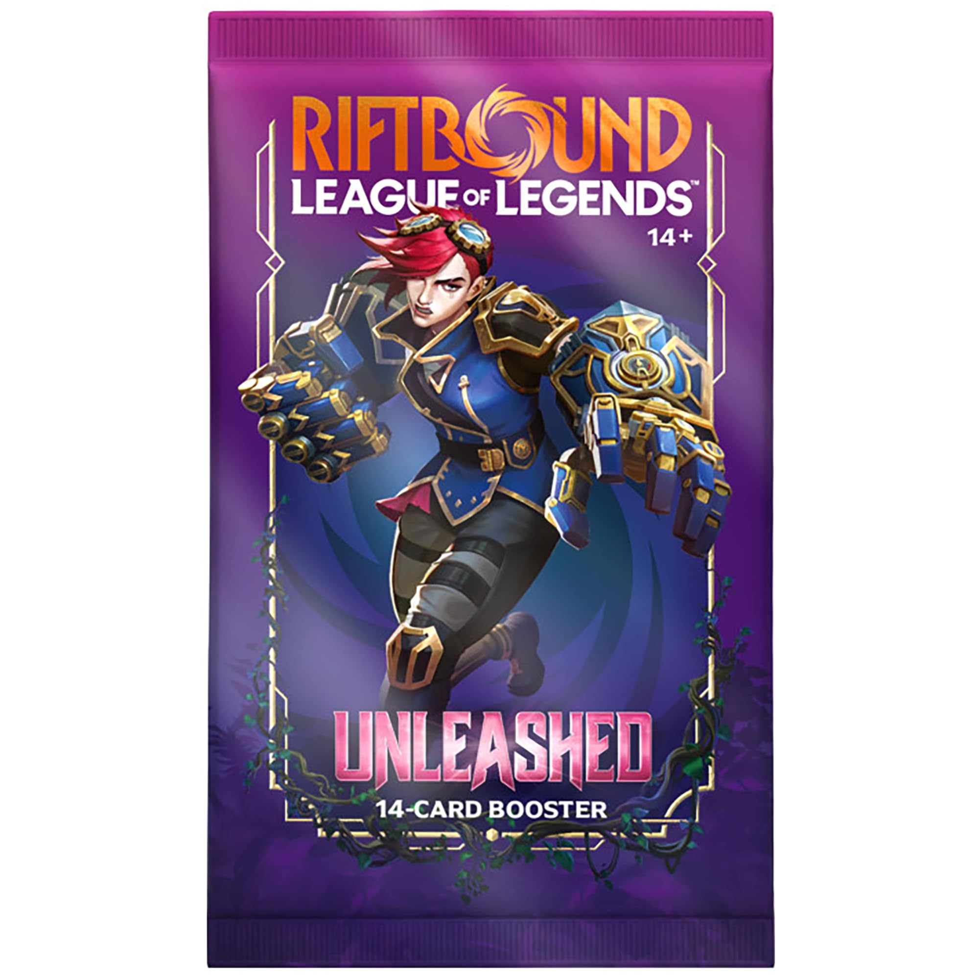 League of Legends TCG Unleashed - Booster Display - 24 sobres de refuerzo (14 cartas cada uno), juego de cartas coleccionables de construcción de mazos, surtido al azar