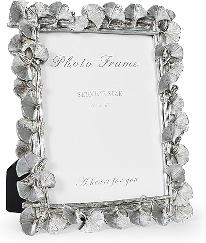 Miniatura 17 de Cuspin Marco de fotos de 5 x 7 pulgadas, marcos negros y dorados, marco de fotos de resina con textura ornamentada vintage hecha a mano con parte