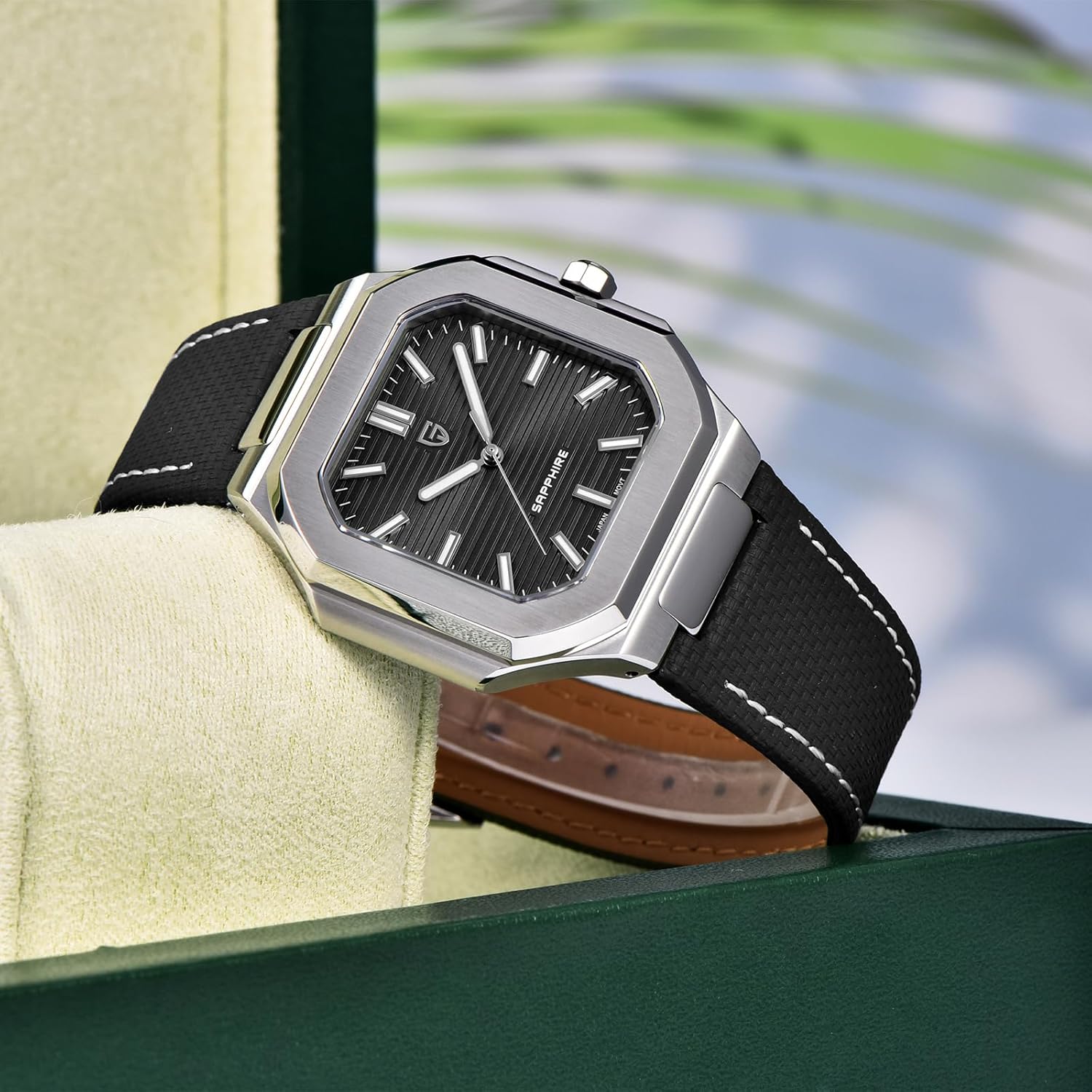 Pagani Design Fashion Men's 42mm Quartz Stainless Steel Watch Luminous Waterproof Simple Business Mechanical Sweep Seconds Timer