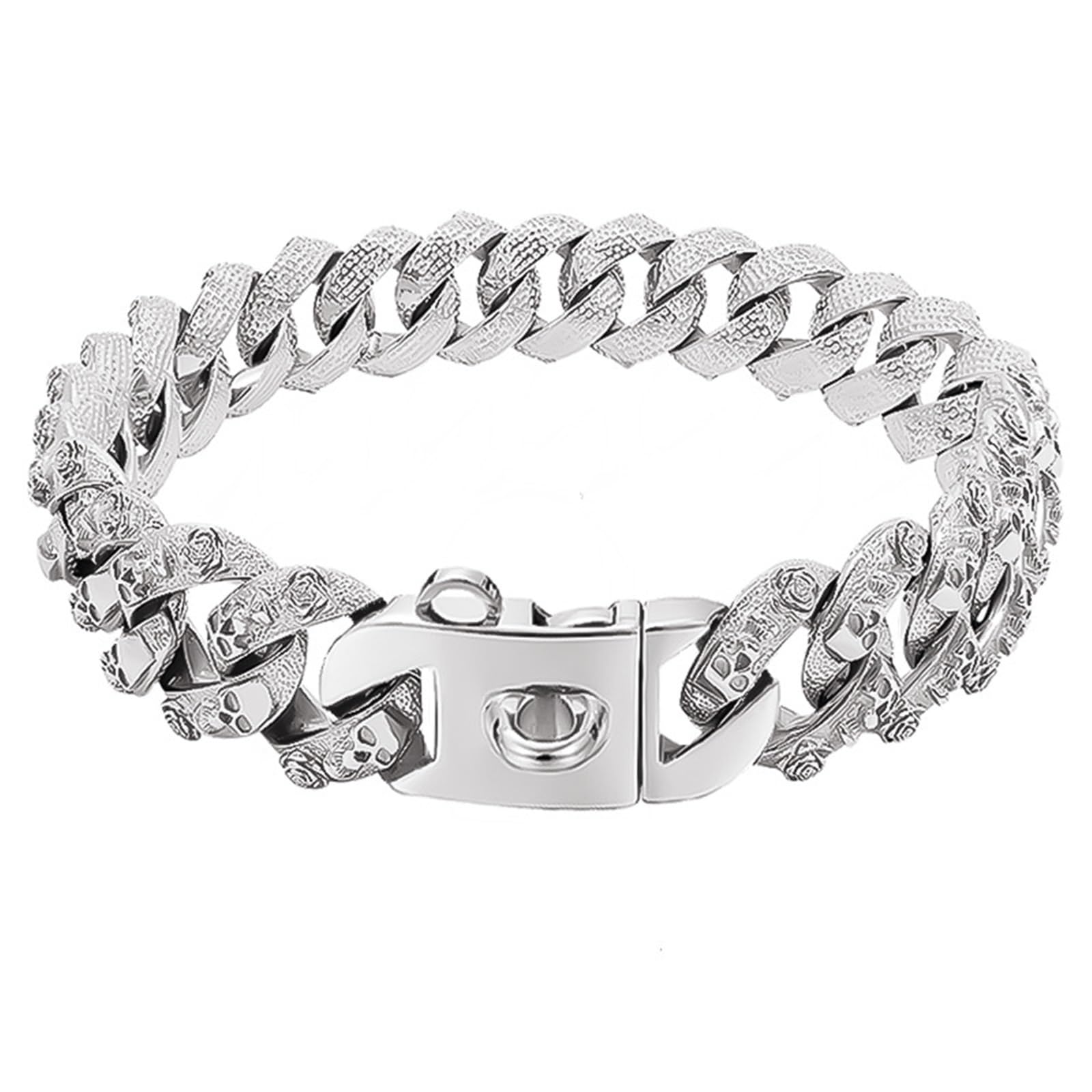 Collier chien métal doré anti-traction 32mm acier inoxydable pour Labrador