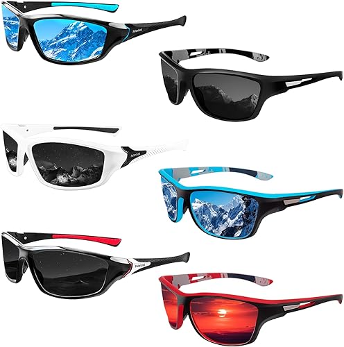 Salfboy Gafas de sol deportivas polarizadas para hombre, gafas de sol de pesca, estilo mixto, protección UV, gafas de sol deportivas
