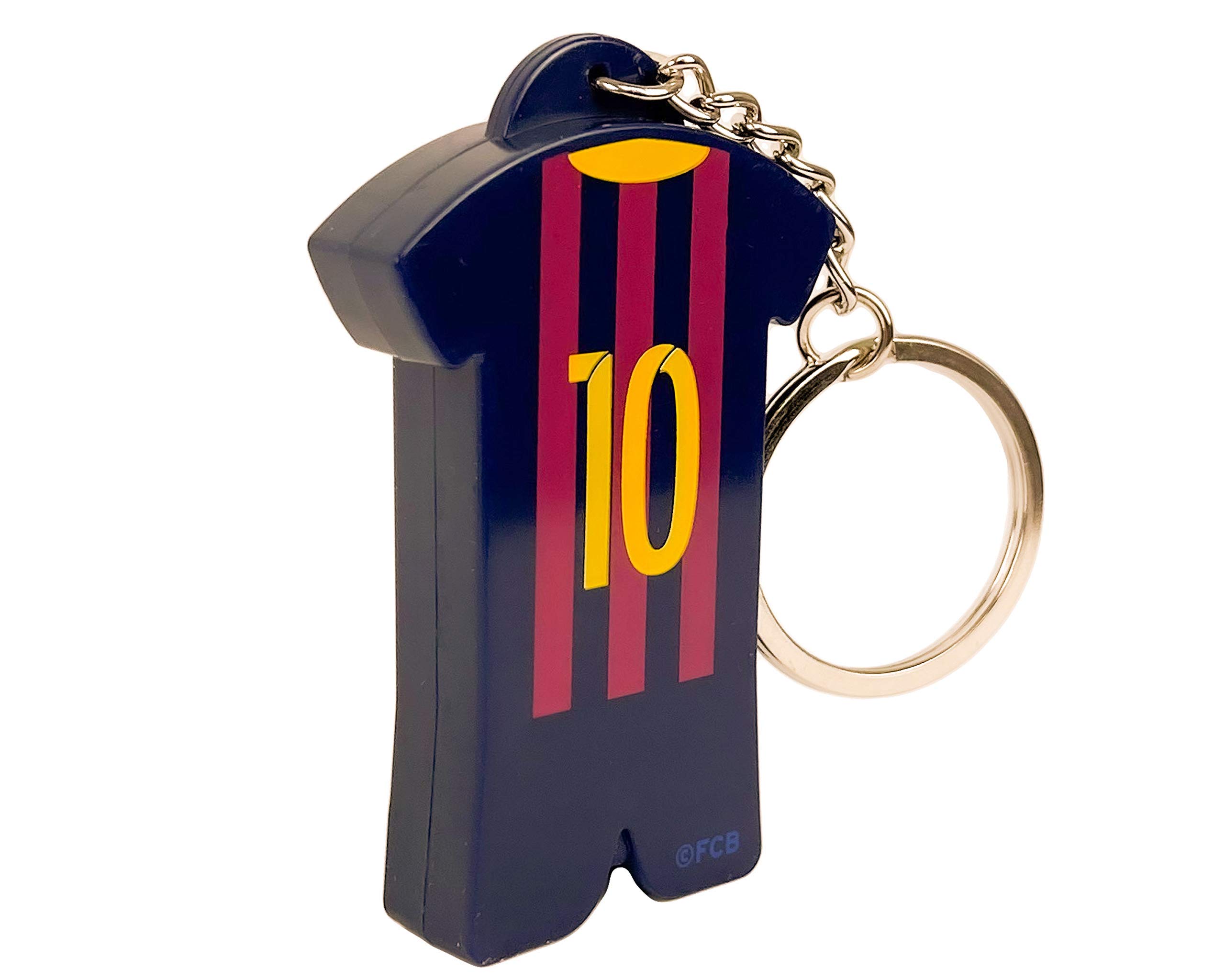 Barcelona Flashlight Keychain, Licensed Barcelona Key Ring (Projects Barcelona Logo)