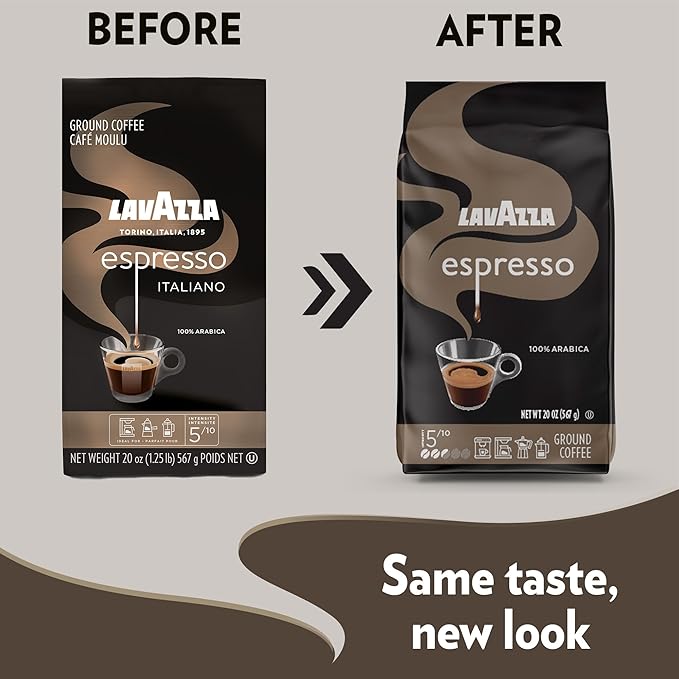 Café Molido Lavazza Espresso, Tostado Medio, 100% Arábica, Bolsa 20 oz miniatura 2