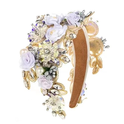 Miniatura 6 de Diadema de diamantes de imitación para el cabello, diadema de cristal de alta calidad, diadema de diamantes con cadena brillante para fiesta,