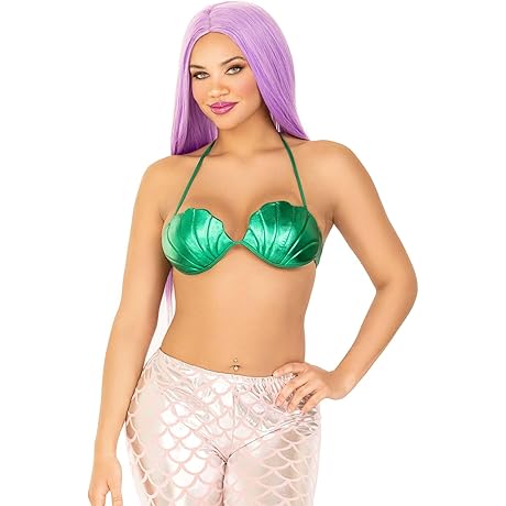 Stunning Mermaid Seashell Bikini Top: A Sea-Inspired Style