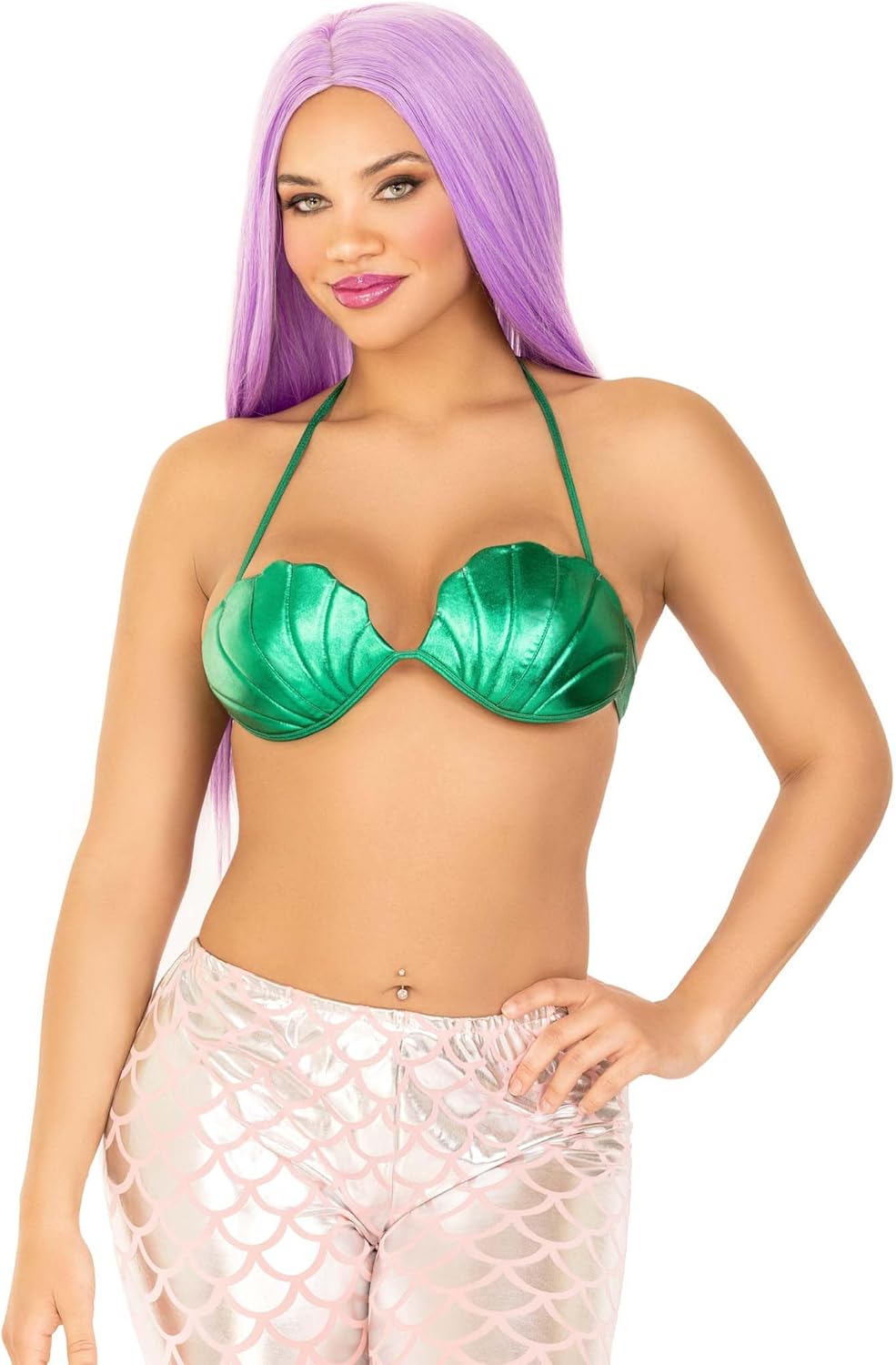 Leg Avenue Womens Mermaid Seashell Bikini Top