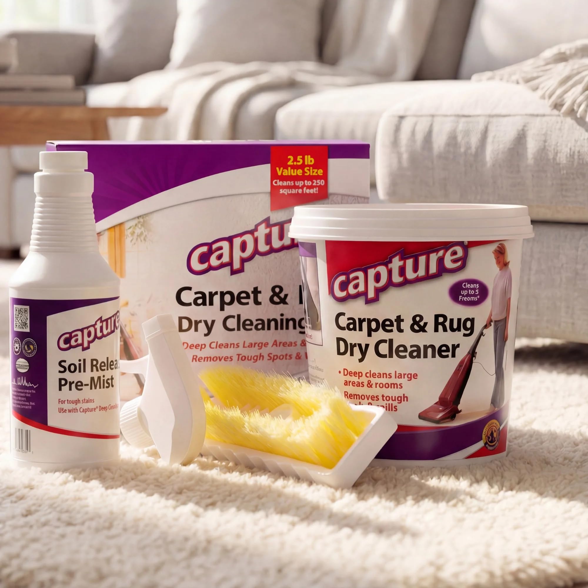 Captura Dry Alfombra Limpiador Kit 1,13 kg.