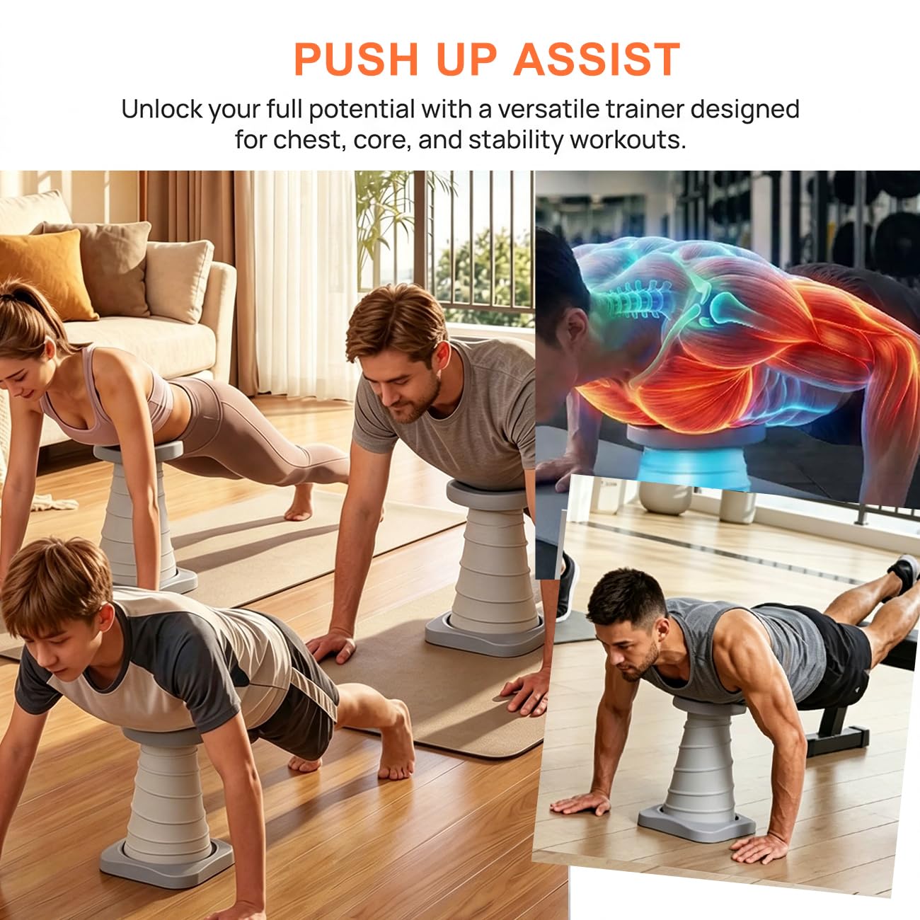 Deska z pompką Push Up Muscle Board Home Wielofunkcyjne pompki do uprawiania sportu w domu dla entuzjastów fitnessu i początkujących