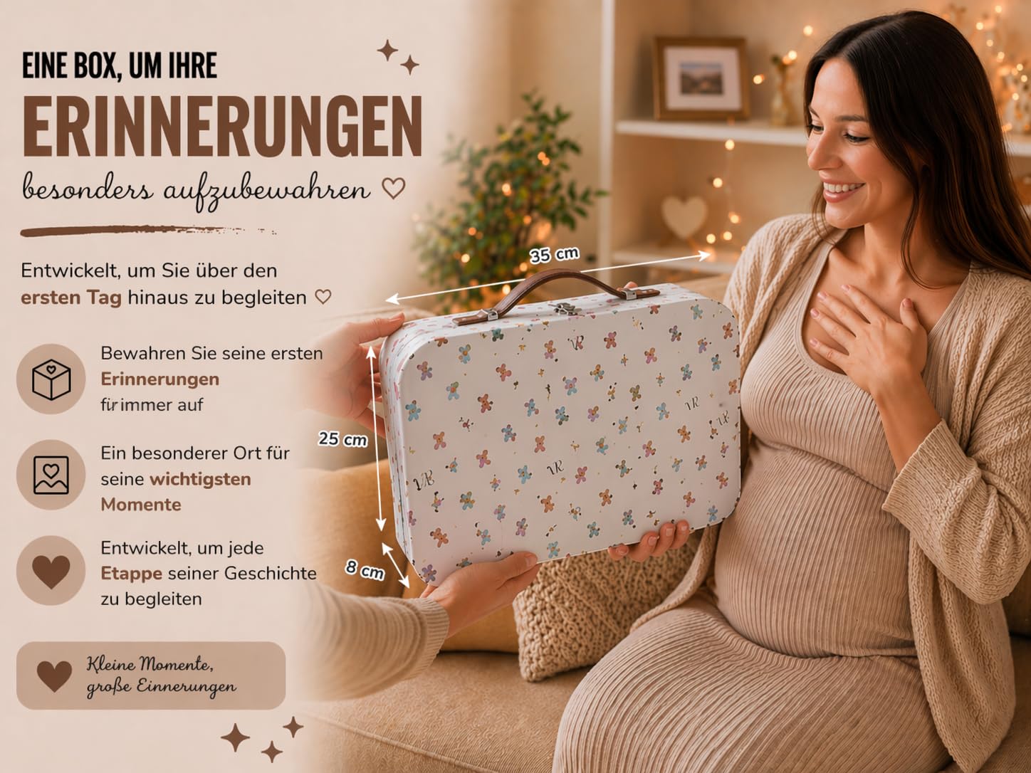Baby Geschenkset Windeltorte – Neugeborenen Geschenkbox mit sensorischem Kuscheltier, passender Rassel & Babyzubehör – Ideales Geburtsgeschenk für Jungen und Mädchen