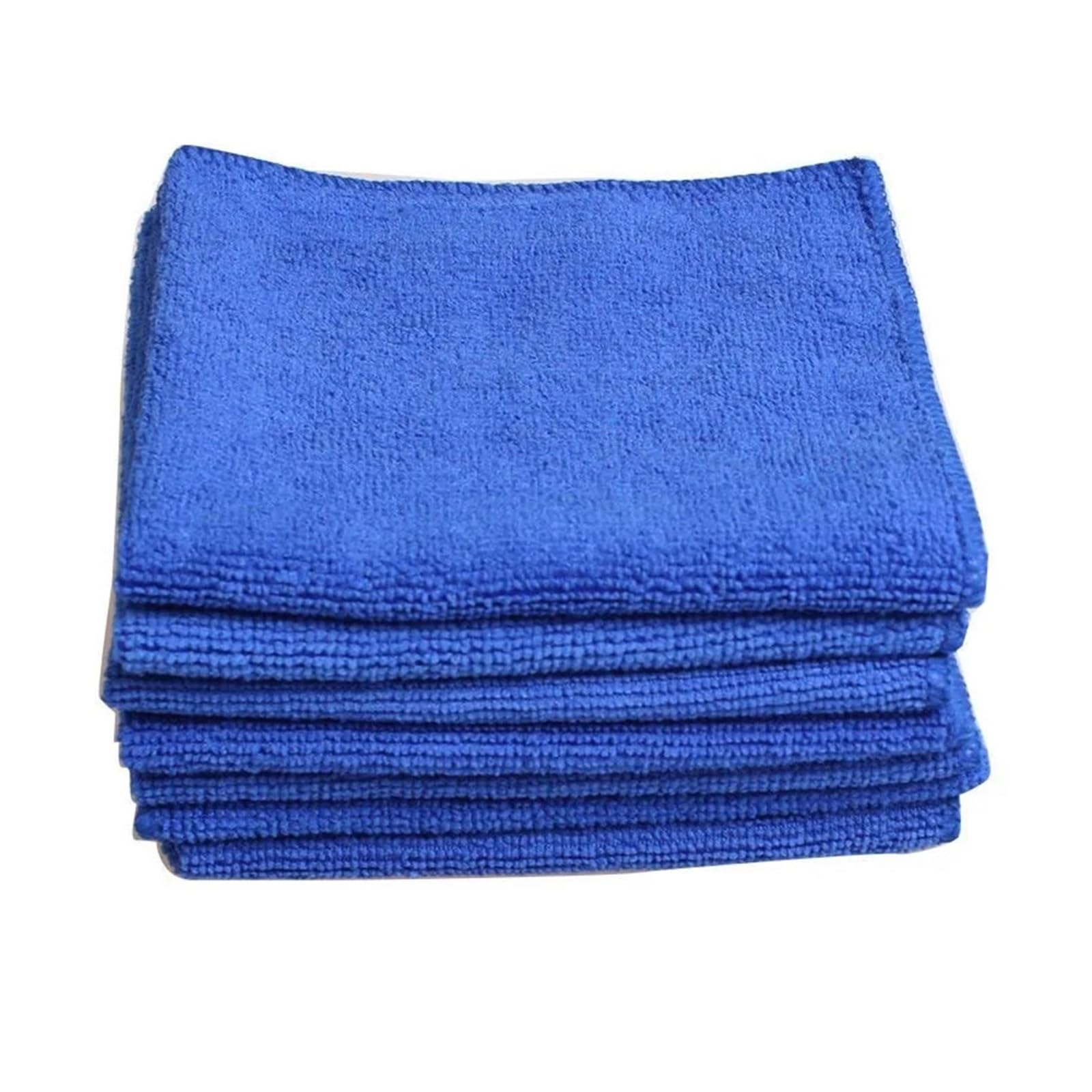 200pcs Microfiber Towels Car Wash Drying Cloth Blue Car Care Detailing Cleaning Polishing Duster Home Kitchen Washing Rags — view 5