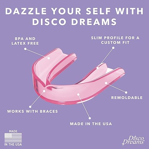 Miniatura 3 de Disco Dreams - Paquete de 2 protectores nocturnos de ajuste personalizado, obtén un alivio instantáneo de apretar y rechinar los dientes,