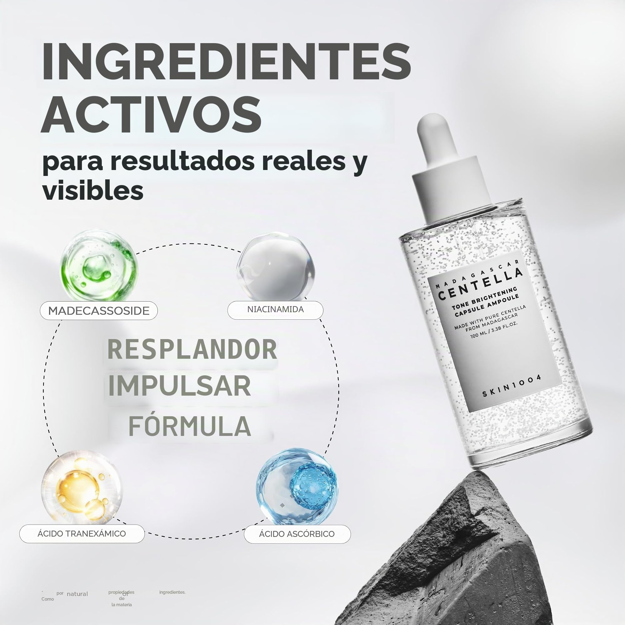 SKIN1004, Madagascar Centella - Cápsula para aclarar la arcilla, 100 ml