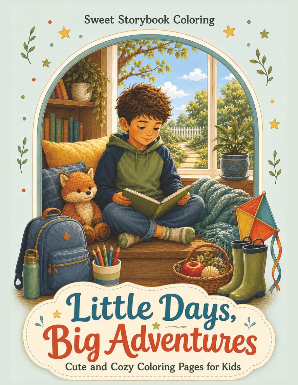 Little Days, Big Adventures: Cute and Cozy Coloring Pages for Kids (Sweet Storybook Coloring)