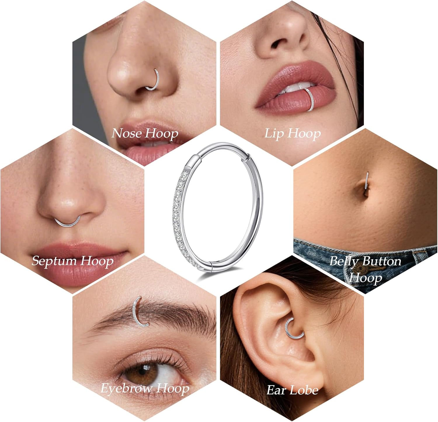 Limerencia Titanium Hoop Earrings for Women,G23 Implant Grade Pure Titanium Lightweight Hoop Earrings for Women Men Sensitive Ears - Image 6