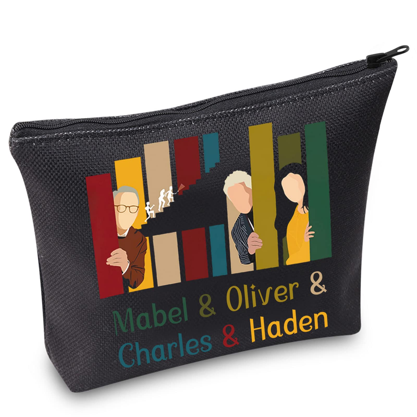 BWWKTOPMurders Building Cosmetic Makeup Bag TV Show Series Fans Gift Mabel & Oliver & Charles & Haden Makeup Zipper Pouch Bag, Mabel & Oliver, Bag