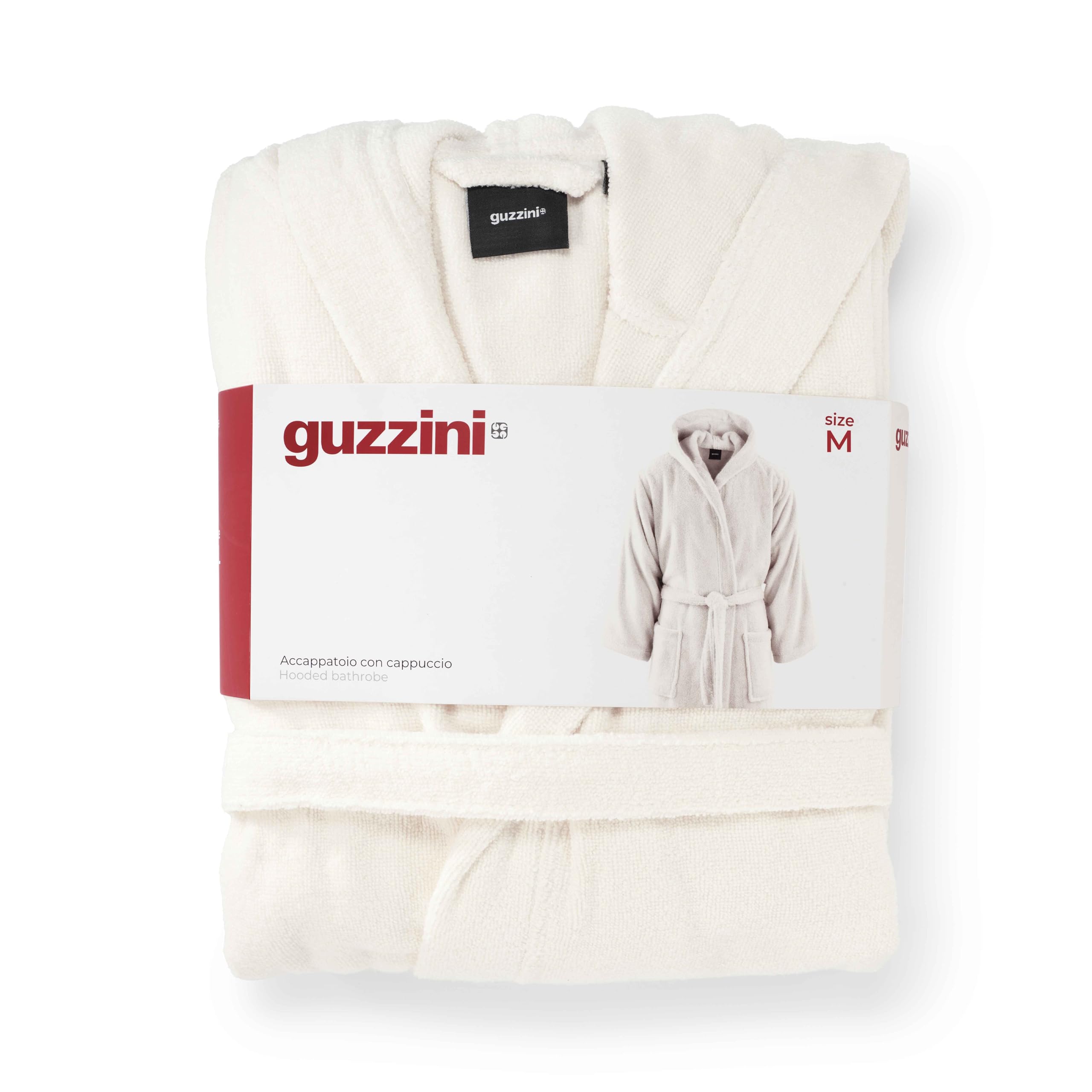 Osama Home GUZZINI Classic - Bademantel Damen Flauschig und Frottee aus Baumwolle