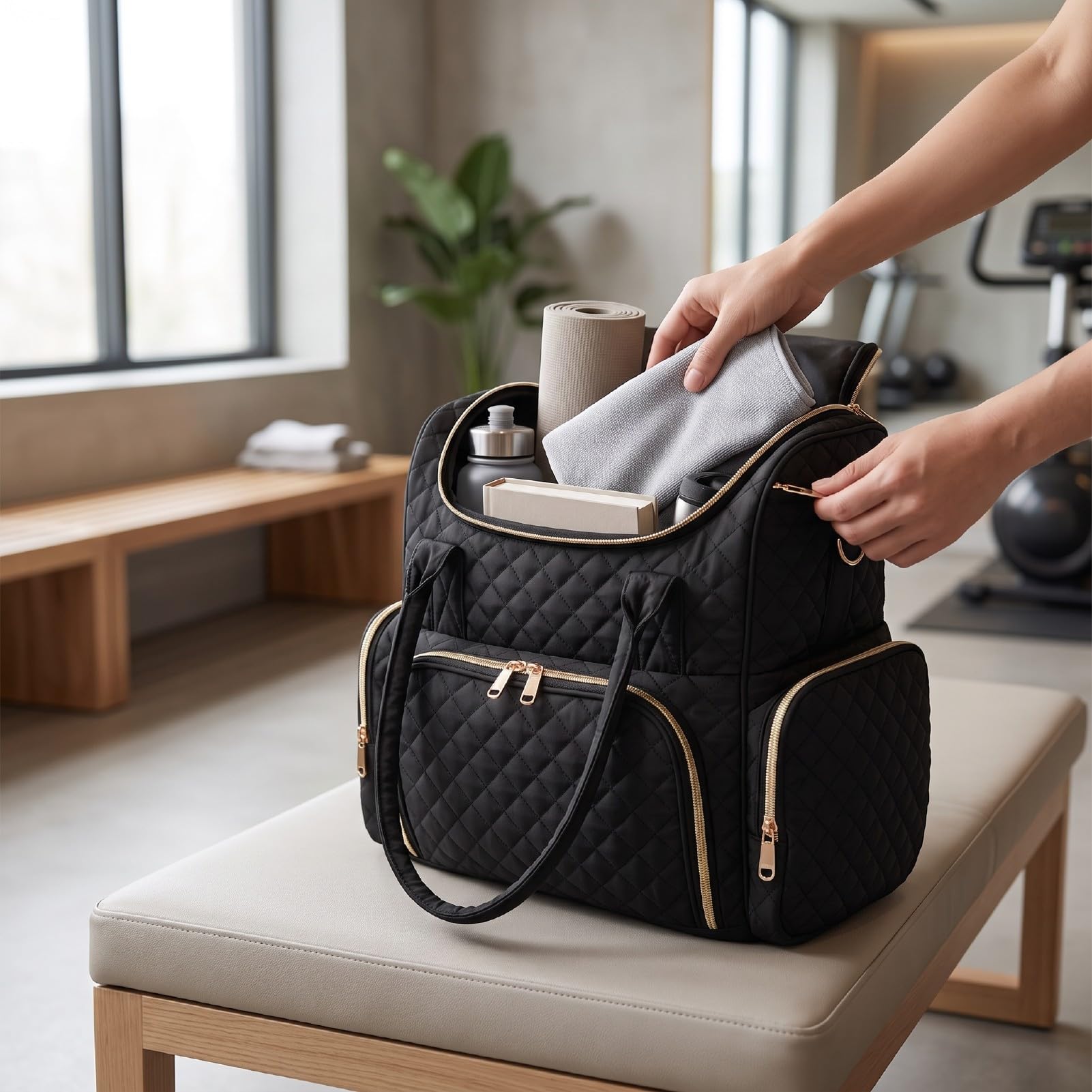Custodia da Viaggio Nail Tech con Doppio Strato per Riporre gli Strumenti per Manicure