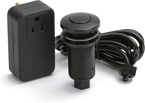 Lew Electric Interruptor de aire y controlador de eliminación de basura con botón (bronce champán)