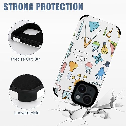 Miniatura 5 de Science Or Chemistry Elements Soft Case Anti-Scratch Case Fiber Skin Upgraded Version Compatible with iPhone 15