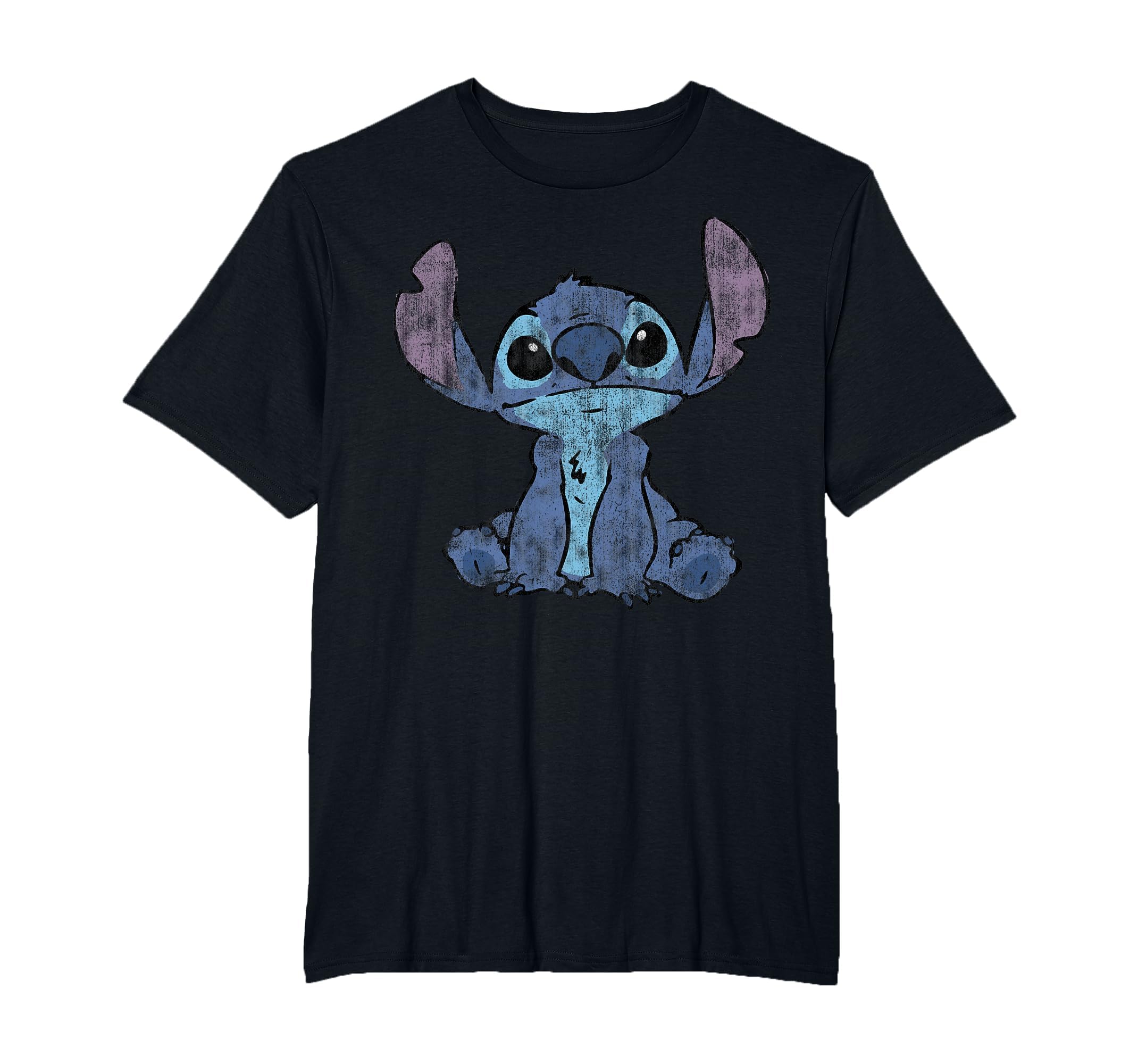 Disney Lilo &amp; Stitch Distressed Stitch Portrait T-Shirt