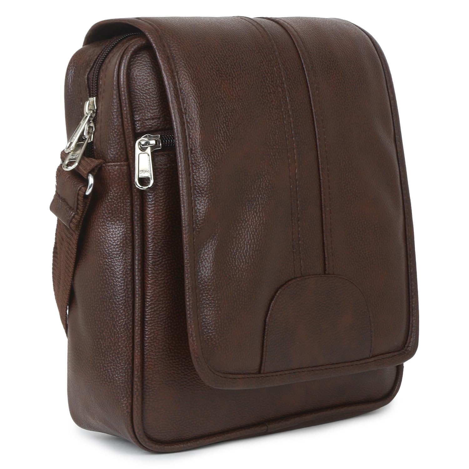 true indian Stylish PU Synthetic Leather Men's Sling Bag Cross Body Travel Office Business messenger-picture-41