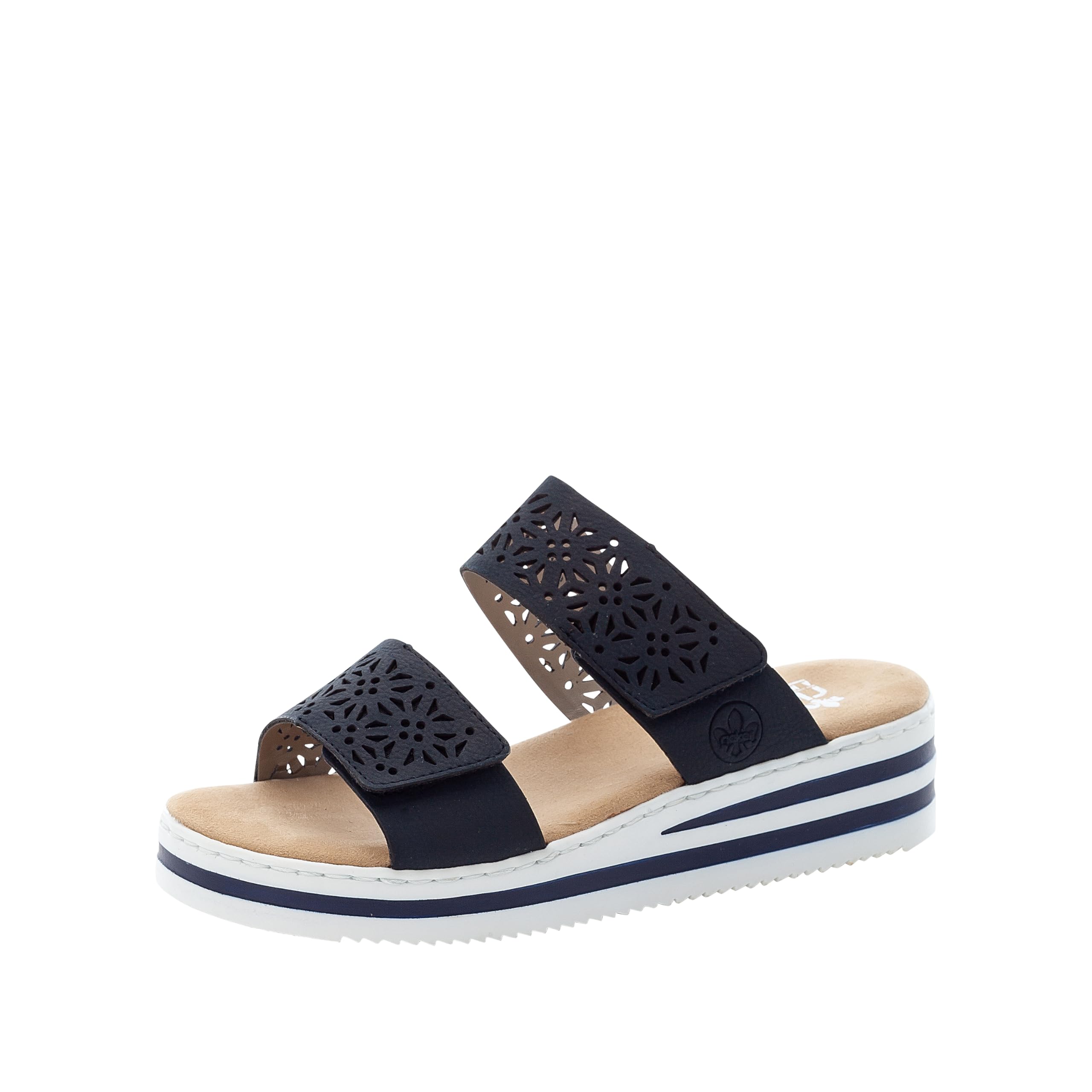 Rieker Women's V02K7 Sandal, Blue, 6.5 UK