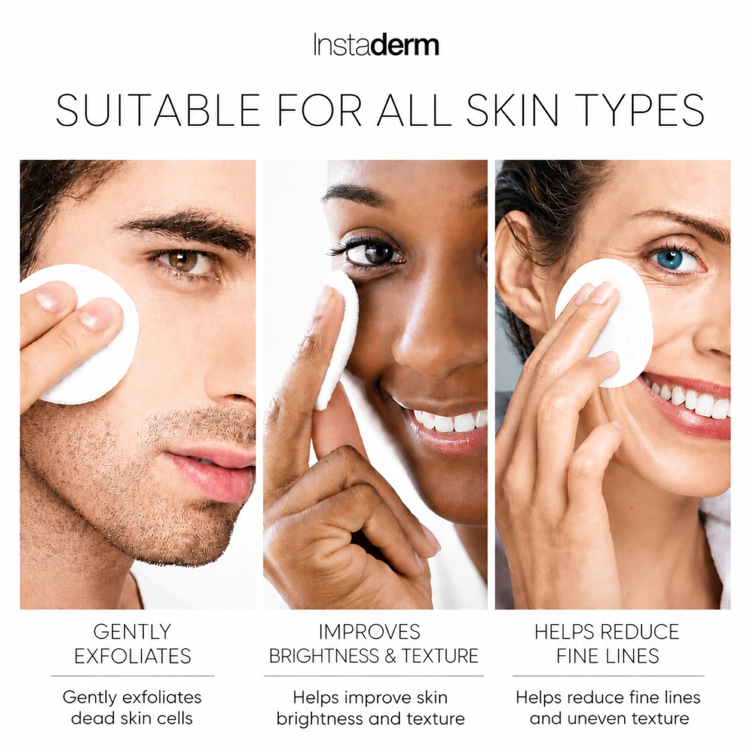 Instaderm Anti-Aging AHA + BHA Resurfacing Pads