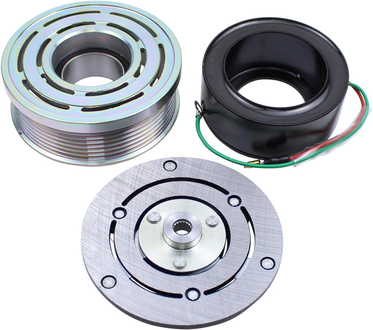 ApplianPar AC Compressor Clutch Assembly Kit for Honda Civic 1.8L 4 Cyl 2006-2011