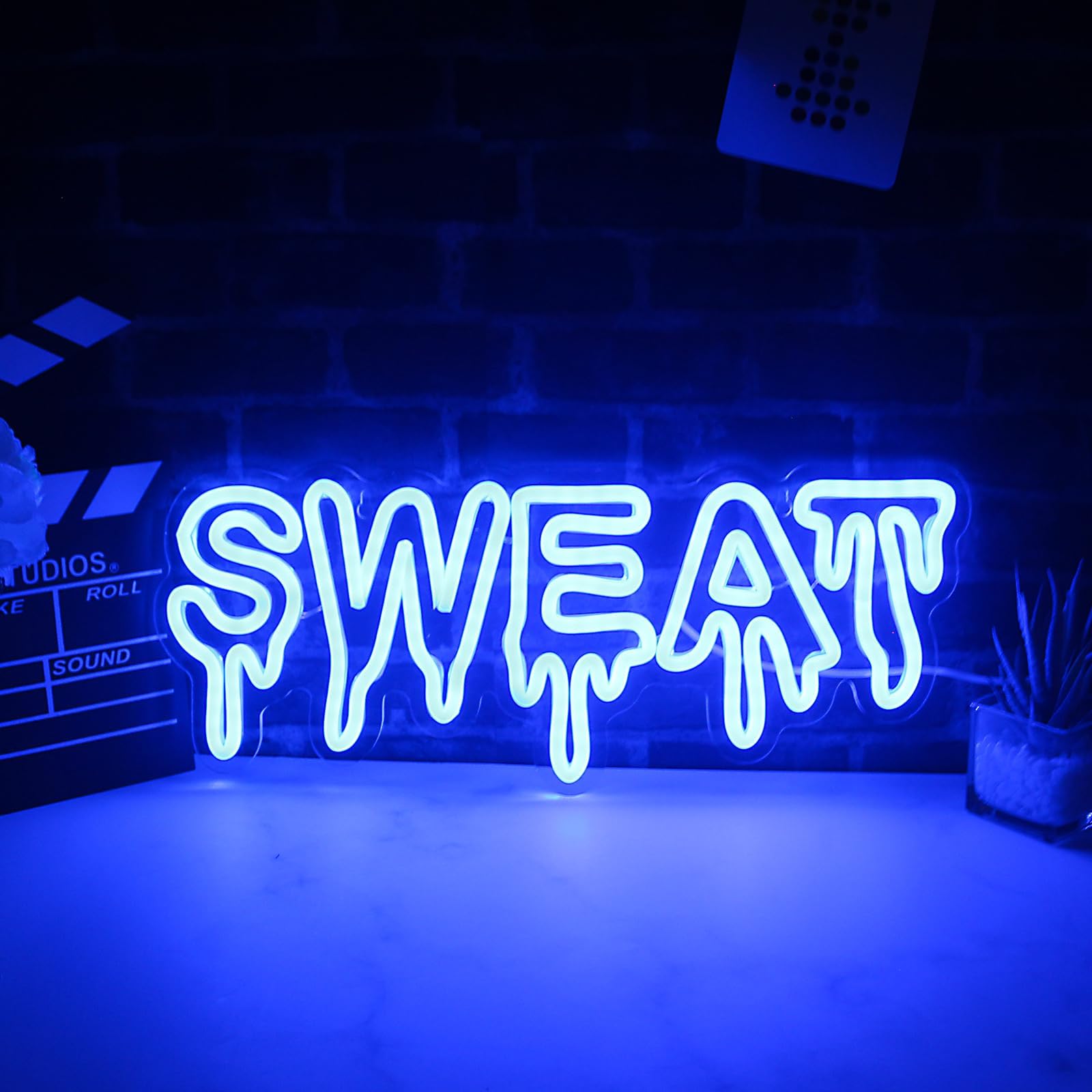 adidas neon sign