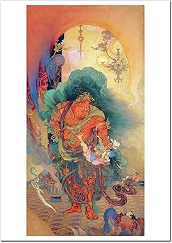 Amazon.co.jp: 狩野芳崖 仁王促鬼図(悪霊を捕らえた仁王) ジークレー