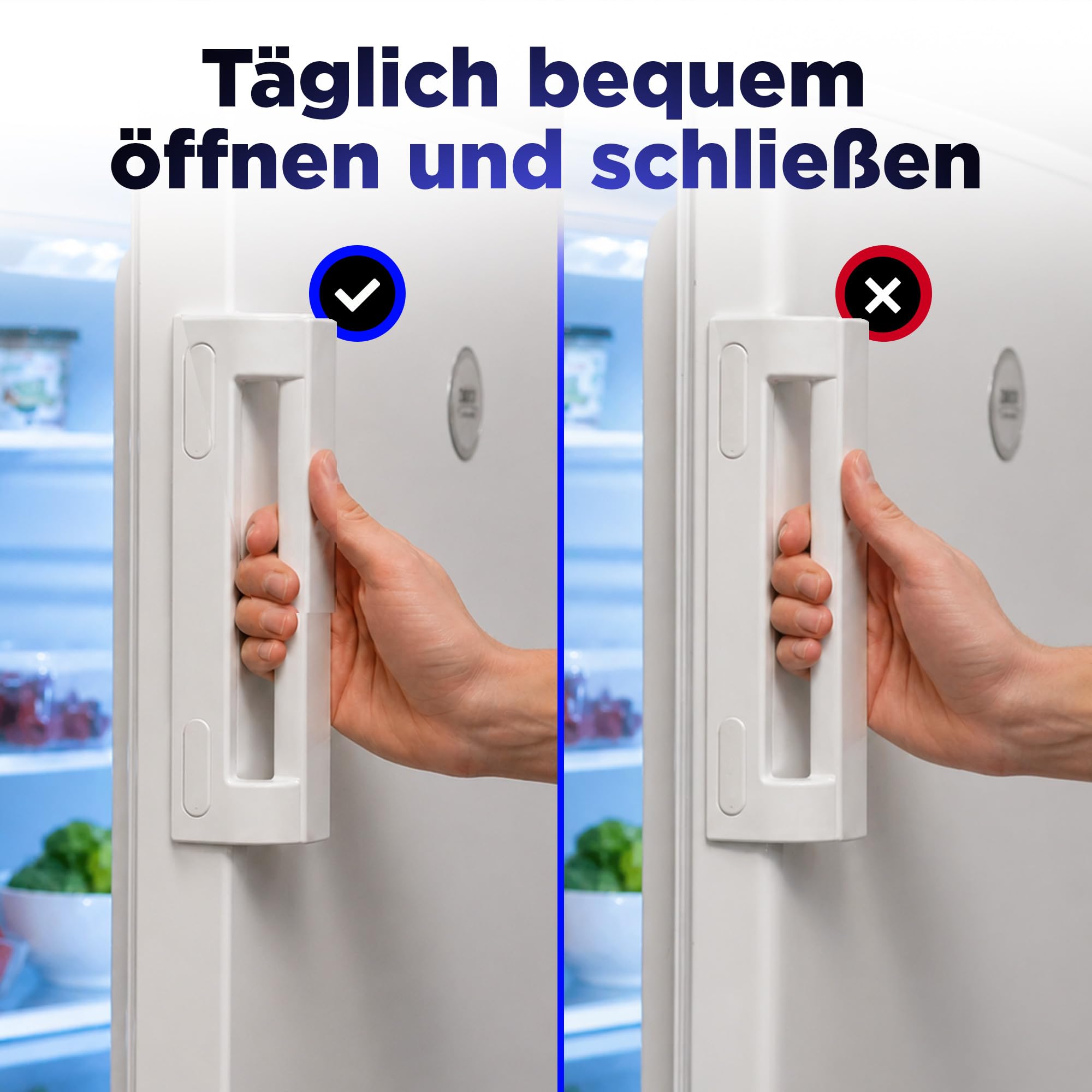 Kühlschrank Griff Länge 200 mm Lochabstand 120-180 mm Universal für Kühlschrank/Gefrierschrank