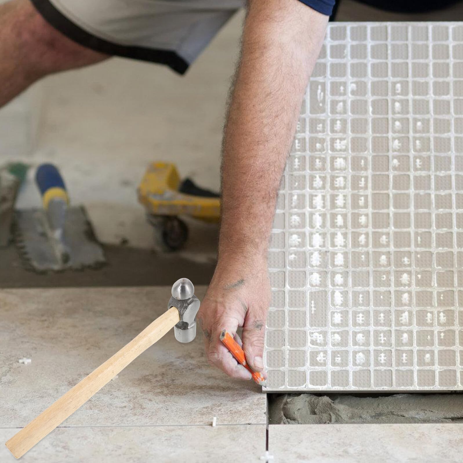 Martello da Carpentiere Professionale con Ergonomico Martello da Chiodatura per Falegnameria Riparazioni e Progetti Edili Impugnatura Antiscivolo e Ammortizzante Acciaio Resistente