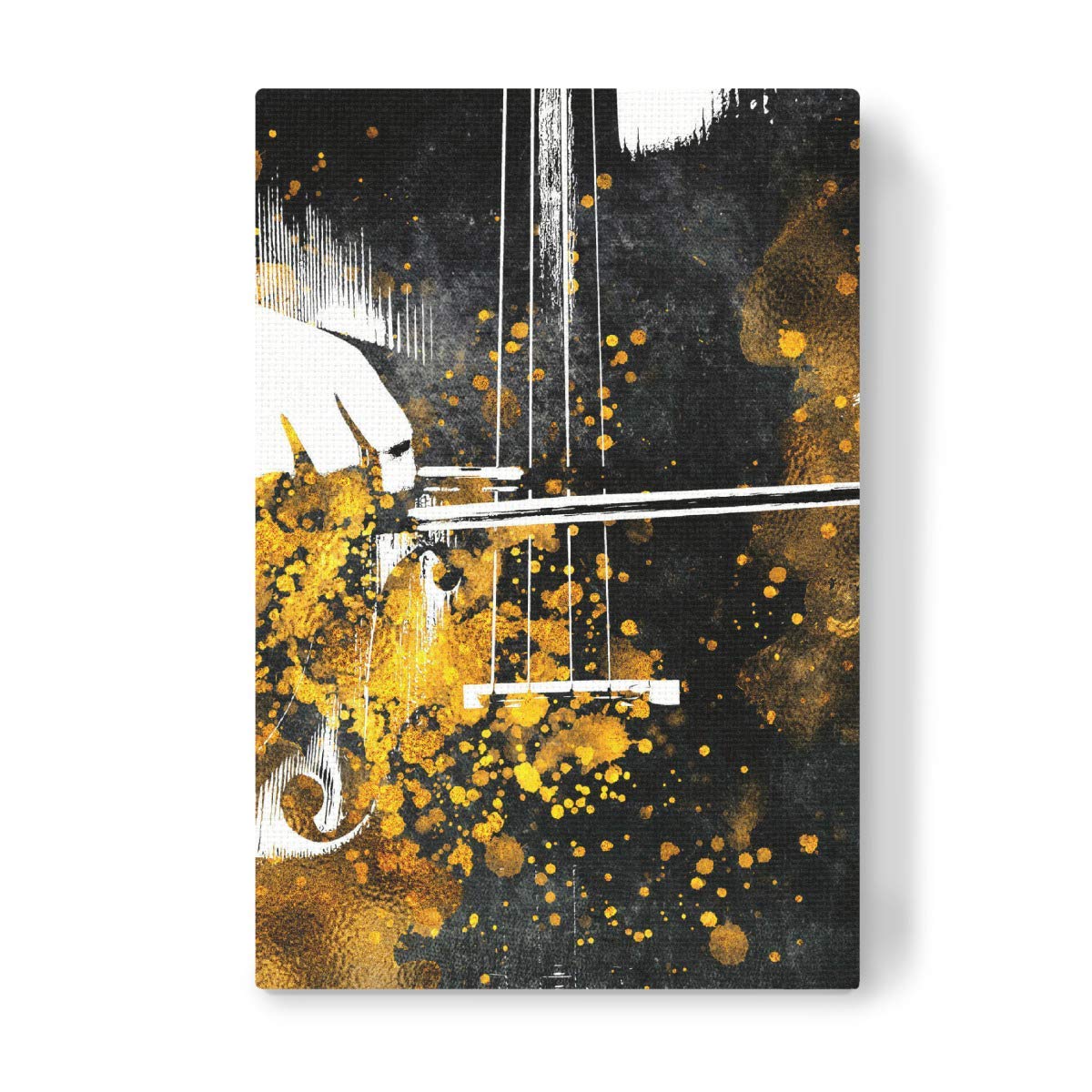 Metal Vintage Tin Sign 16x12inches,Violin Art Gold,Vintage Metal Tin Sign Home Plaque Pub Bar Decor, Bar Garage Cafe Home Vintage Metal Tin Wall Plaque Personalised Sign