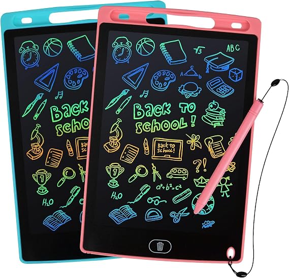 kogabanny Lot de 2 Tablettes Électroniques LCD 8,5 Pouces