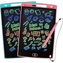 Tavoletta Grafica Bambini LCD 2 Pacchi 8,5 Pollici con Display ColoratoTavoletta Scrittura lavagna cancellabile Portatile Pittura e Liste Memoria Tavoletta Grafica Regalo Bambini Educativi Giocattoli