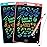 LCD Writing Tablet, 2 Packs Drawing Pads for Kids 3 4 5 6 Years Old 8.5 Inch Colorful Lines Doodle Scribble Boards Educational Toys for Boys Girls Road Trip EssentialsTravel Game Toys,Pink+Blue