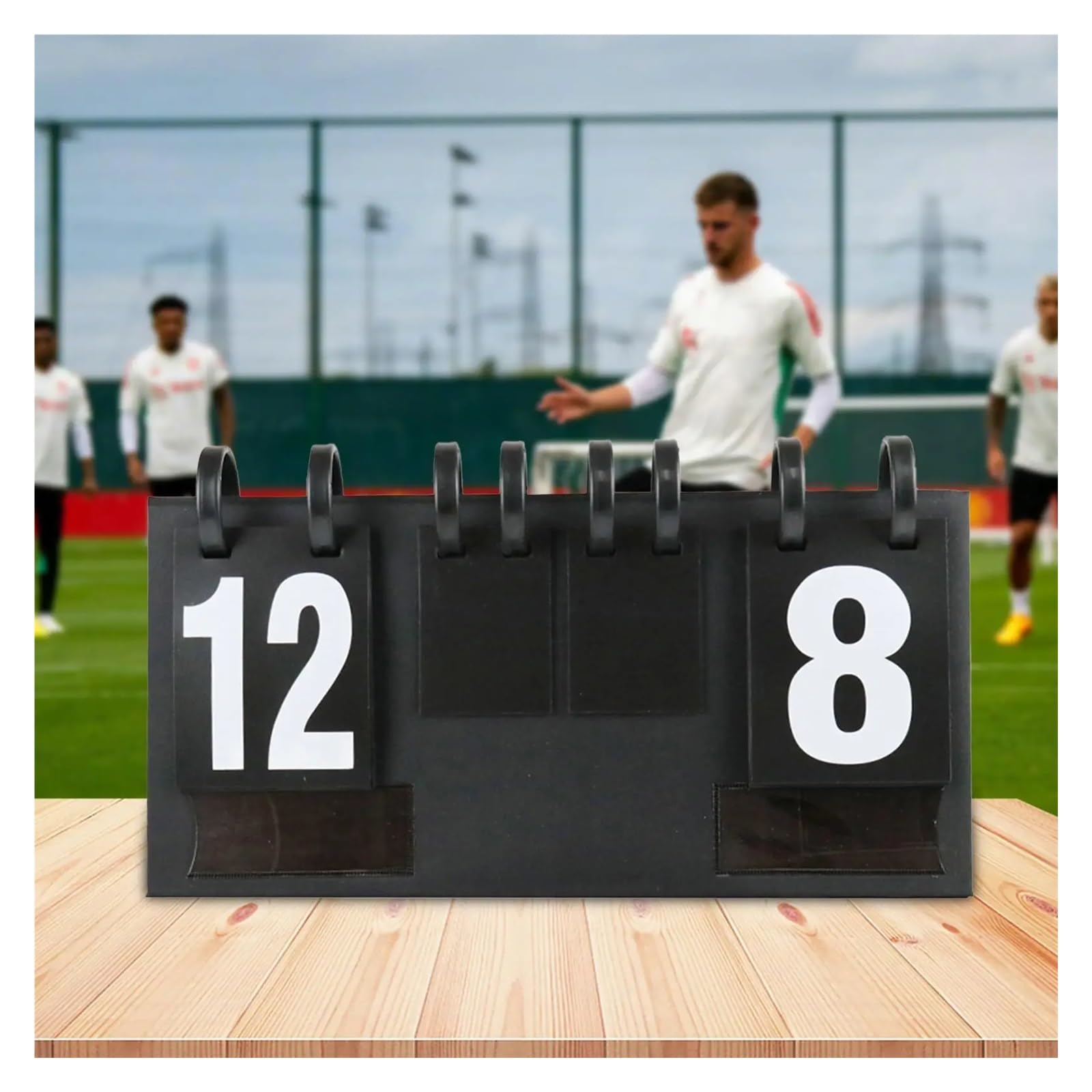 capovolgere Il punteggio Portatile, Tabellone segnapunti Manuale da Tavolo con Numeri ribaltabili for Calcio, Badminton, Tennis