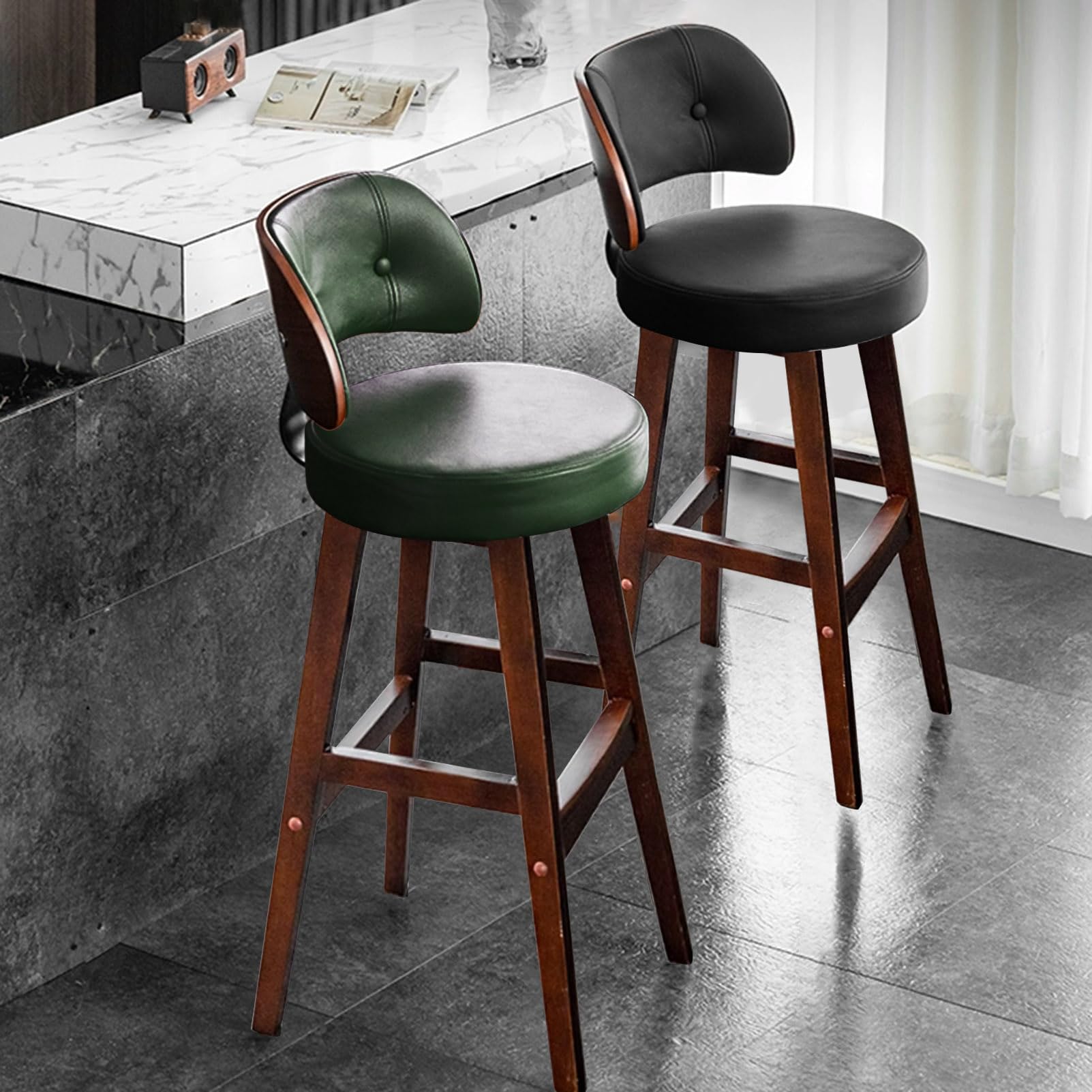 LEATHER HIGH STOOL アンティーク　ハイチェア 16681479877435.jpg