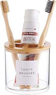 28 Handmade Coconut Shell Decor Ideas You Can DIY 18 Thick Clear Plastic Toothbrush Holder with Bamboo Lid for Bathroom Decor...