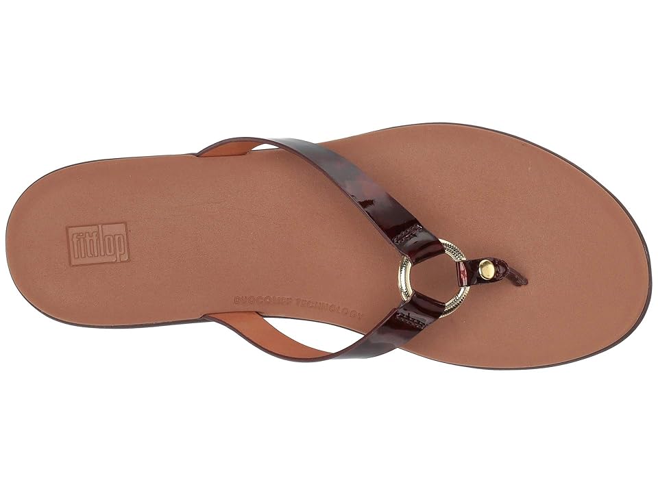 

FitFlop Hoopla Tortoise Shell (Chocolate Brown Turtle/Conker) Women's Shoes