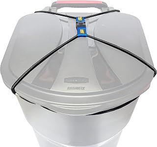 Trash Can Lock - Extra Large - Fits 65-95 Gallon Trash Cans - Perfect for Dogs, Raccoons, Opossums - Bungee Cord Design Makes Install Simple (Trash Can NOT Included)