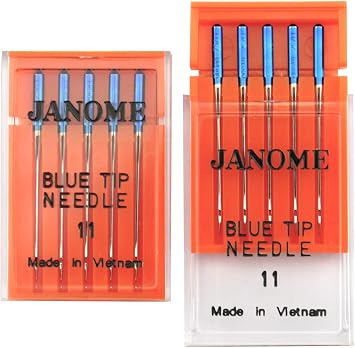 DREAMSTITCH 990311000 10 PCS Blue Tip Blue Stitch Needles Size 11 Number 990311000 for Janome 990311000