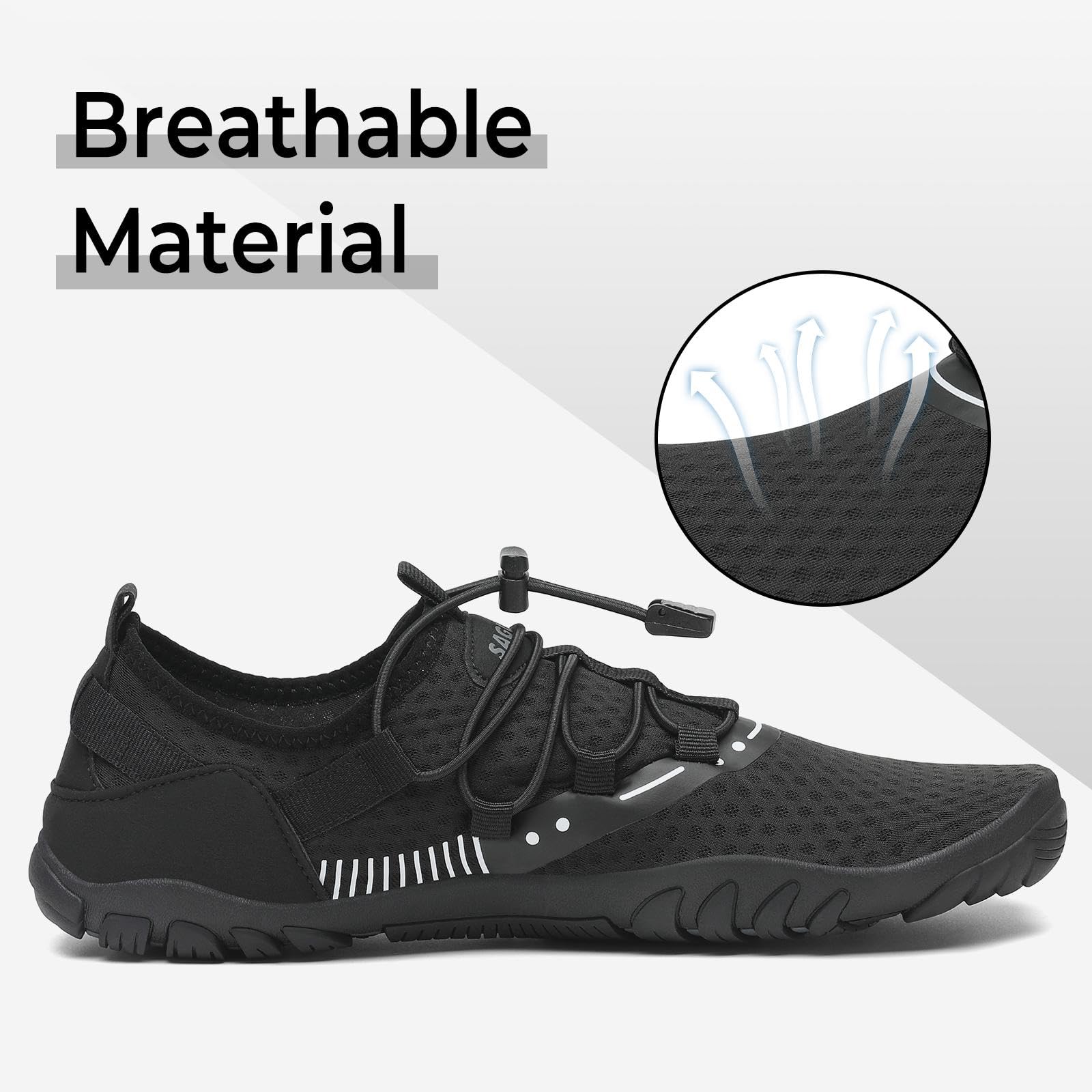 SAGUARO Scarpe da Sport Acquatici con Suola Spessa, Unisex