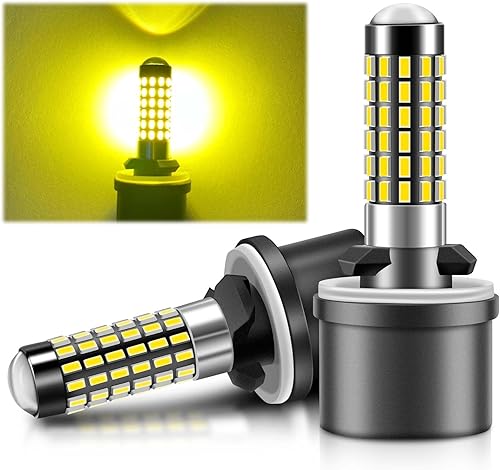 LUYED Bombilla LED antiniebla 880 3000K amarillo ámbar 300% súper brillante 1:1 tamaño mini 886 890 892 893 bombilla LED con proyector para luces