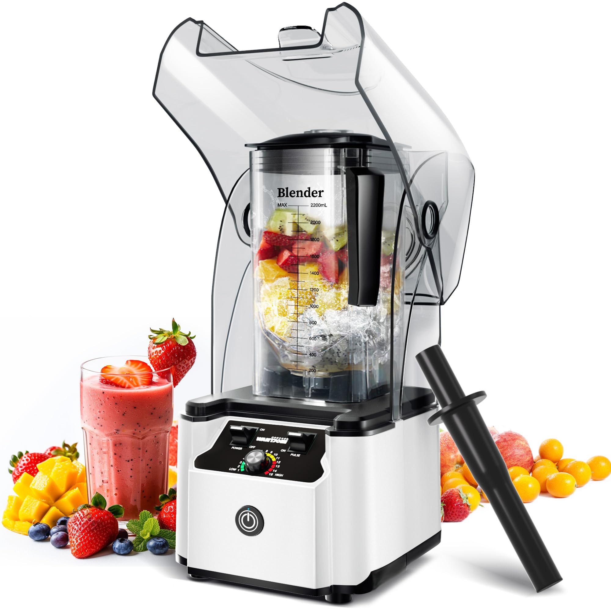 Amazon.com: WantJoin Commercial Professional Blender With Shield