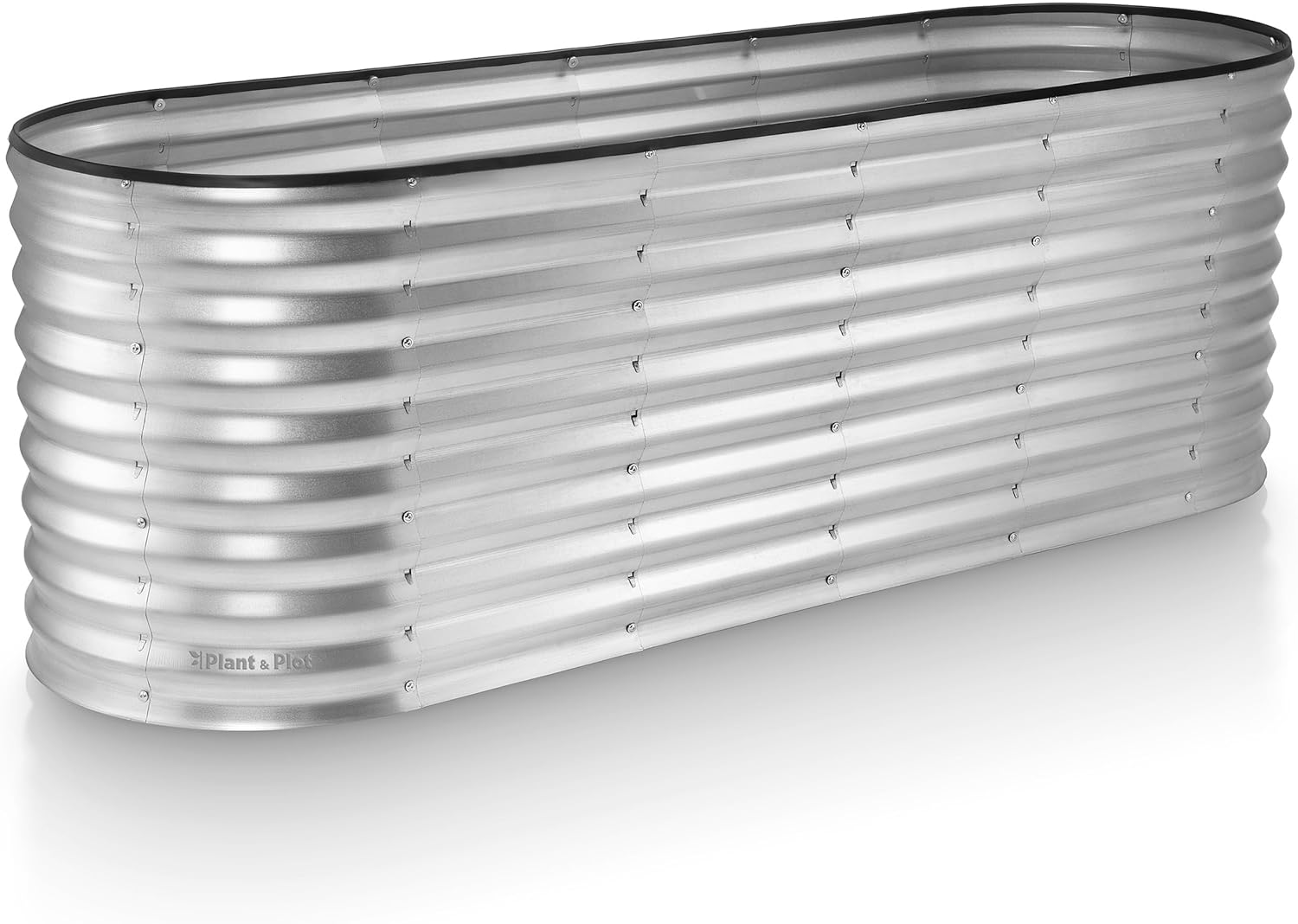 Galvanized Raised Garden Beds Outdoor // 6×2×2 ft Planter Raised Beds for Gardening, Vegetables, Flowers // Large Metal Garden Box (Silver) // Patent Pending Tool-Free Assembly Silver 6×2×2 ft