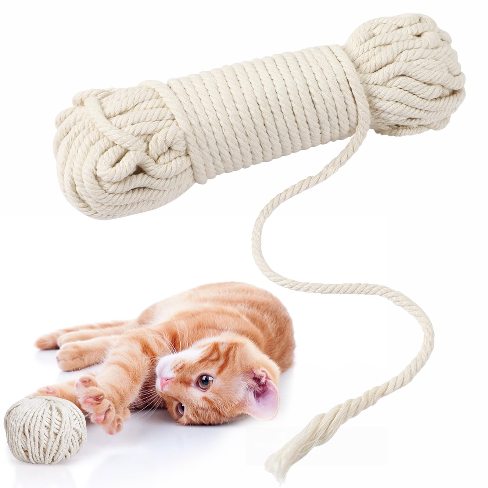 6mm300m麻ロープ 麻紐 ジュートロープ ネコ キャットタワー　ガーデニング 6mm300m麻ロープ 麻紐 ジュートロープ ネコ キャットタワー