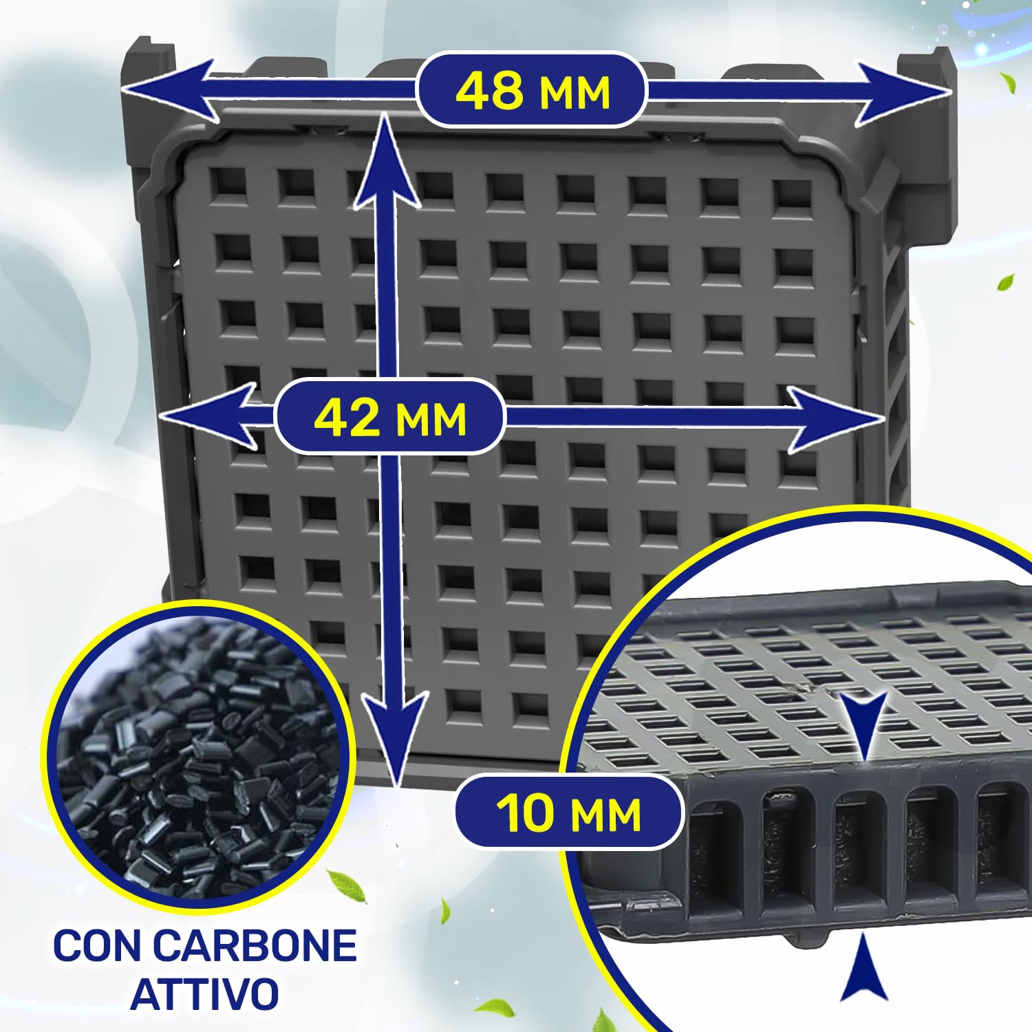 2 Pezzi Filtri Carbone Attivo Frigorifero Combinato con Codice Originale 7440021 7440021-00 9882460 988246000 9096989 9882429 per Liebherr FreshAir - MONTERAL