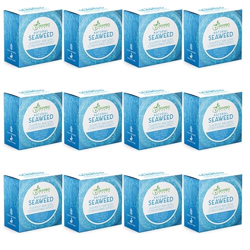 Jabón para el cabello con efecto barra de champú sólido y acondicionador, paquete de 12 barras de champú naturales para cabello con aceites