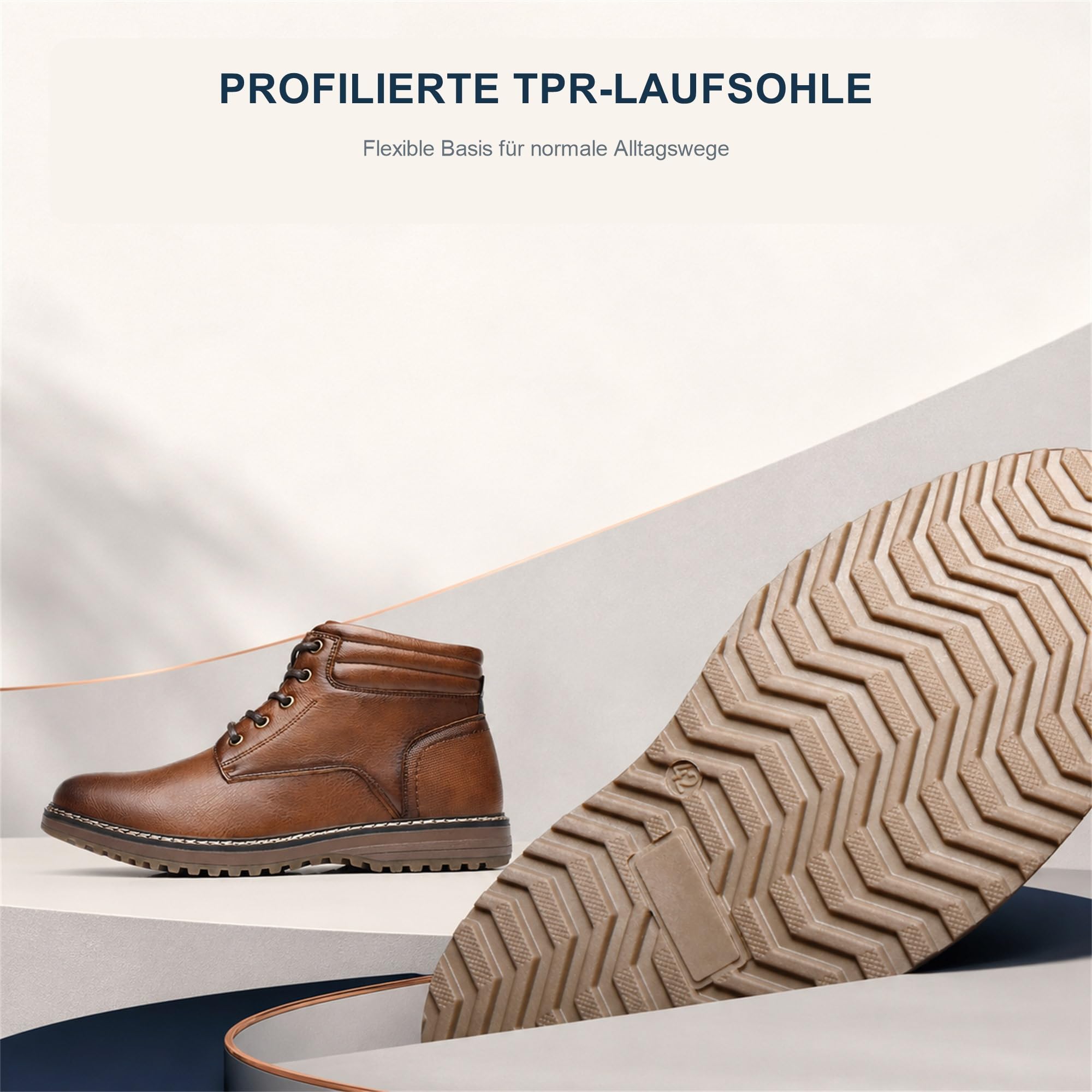 KNBR Botas de moto para hombre, botas clásicas Chukka, zapatos casuales